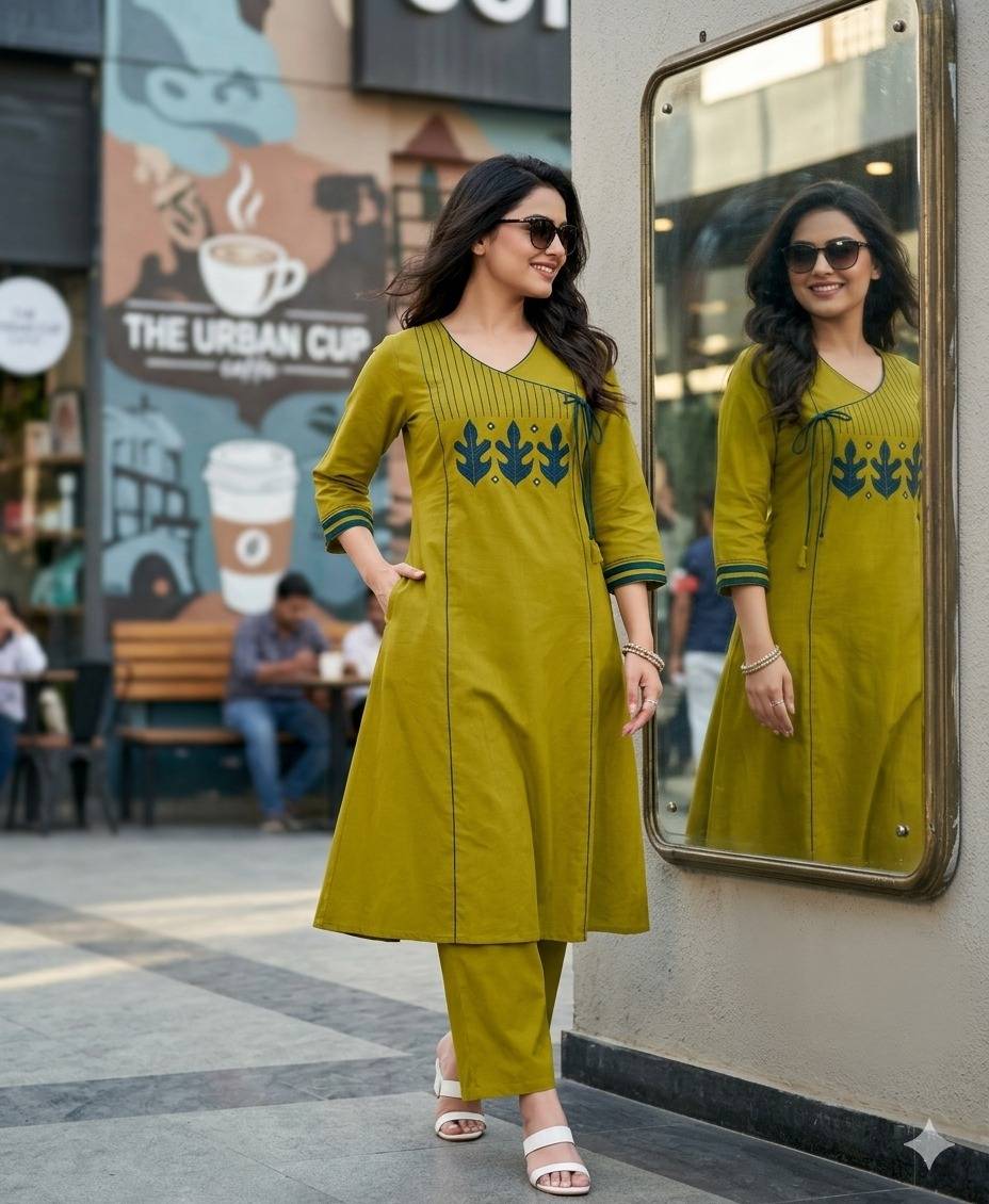 MIRROR By Kaamiri Tree 1001 To 1006 Series Beautiful Festive Suits Colourful Premium Bloom Cotton  Co-ord sets At Wholesale Price